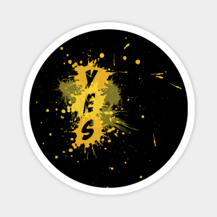 YES Splash | Yellow Version Magnet